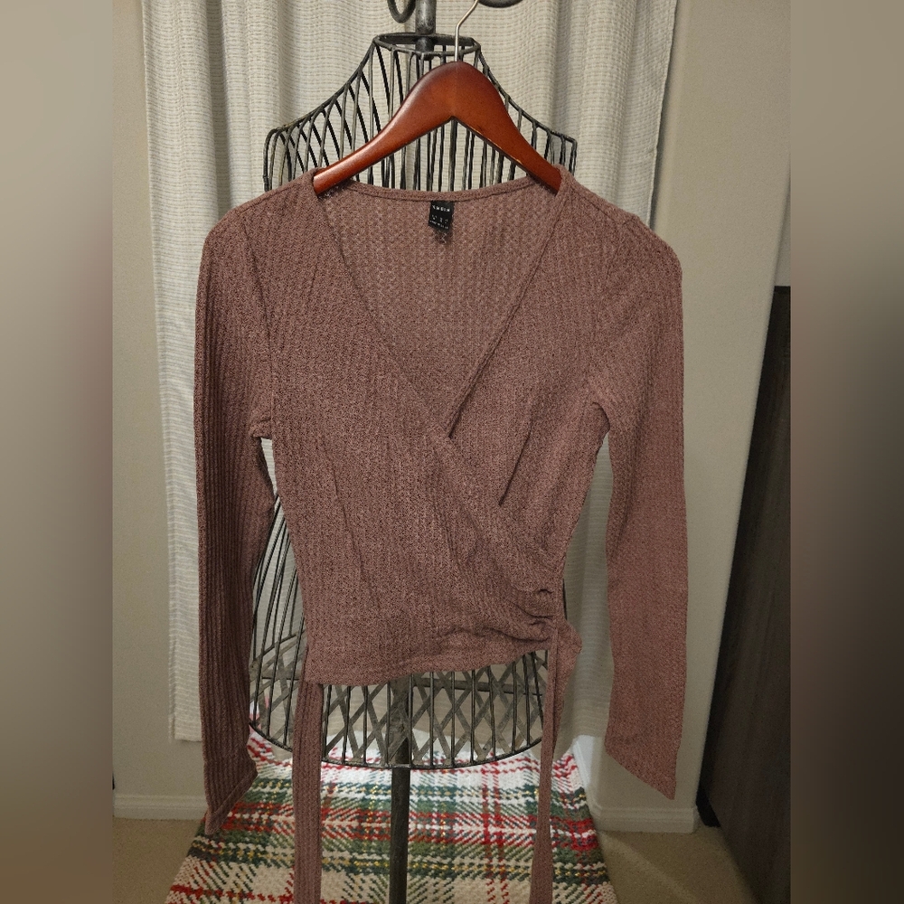 SHEIN Mauve Knit Top
